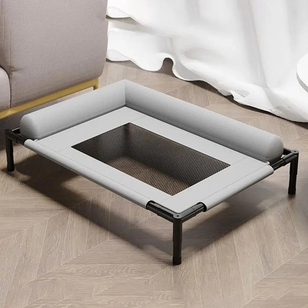 Cama Elevada de Malla Transpirable con Cojín para Perros
