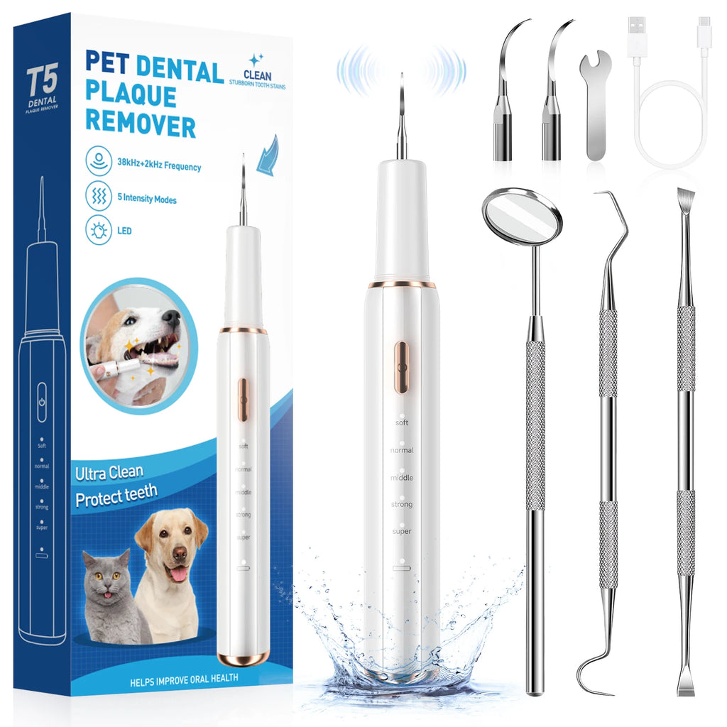 Limpiador Dental Eléctrico Ultrasónico Blanqueador para Perros y Gatos