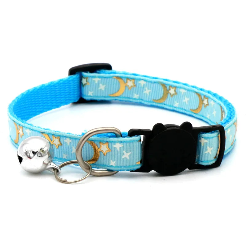 Collar Ajustable con Cascabel para Gatos, Diseño de Seguridad