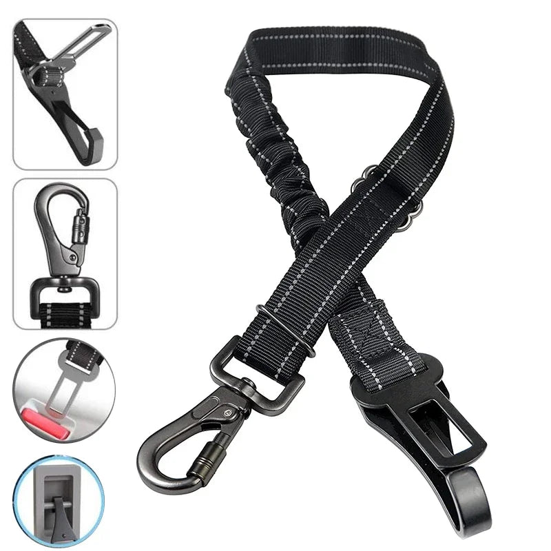 Cinturón de Seguridad para Coche Ajustable Reflectante para Perros