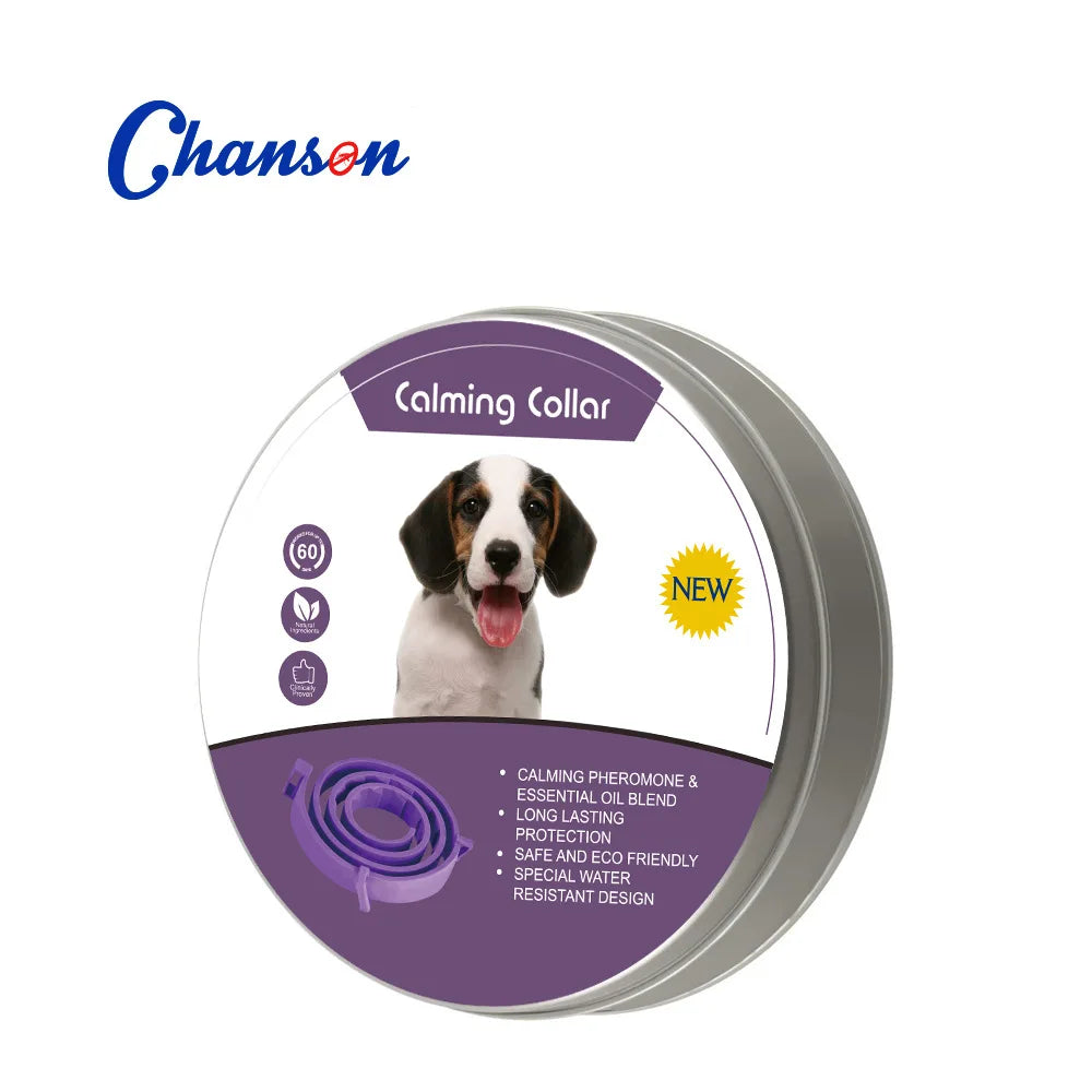 Collar Calmante de Feromonas Antiestrés para Perros y Gatos