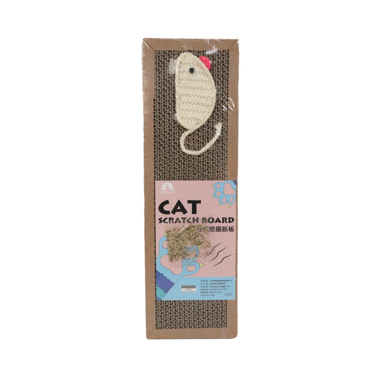 Rascador de Cartón Corrugado para Gatos: Nido Ovalado o Plancha con Ratón