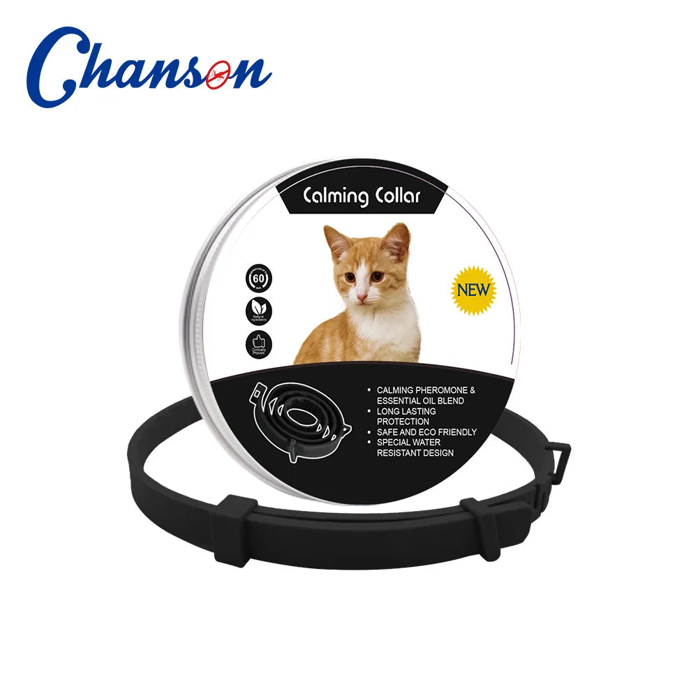 Collar Calmante de Feromonas Antiestrés para Perros y Gatos