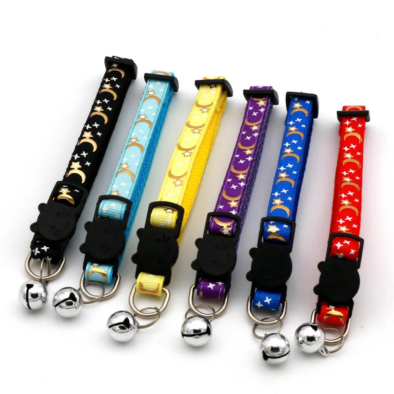 Collar Ajustable con Cascabel para Gatos, Diseño de Seguridad