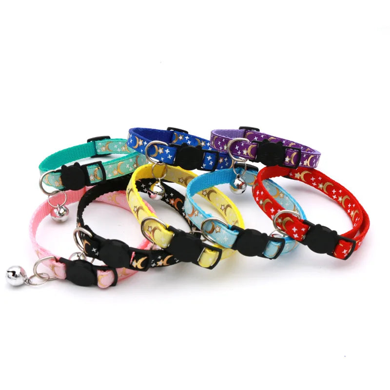 Collar Ajustable con Cascabel para Gatos, Diseño de Seguridad