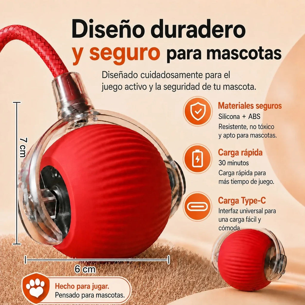 Pelota Interactiva Automática Recargable para Gatos