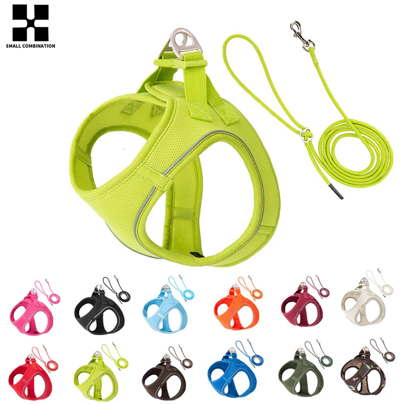 Set Arnés y Correa a Juego Reflectante para Perros