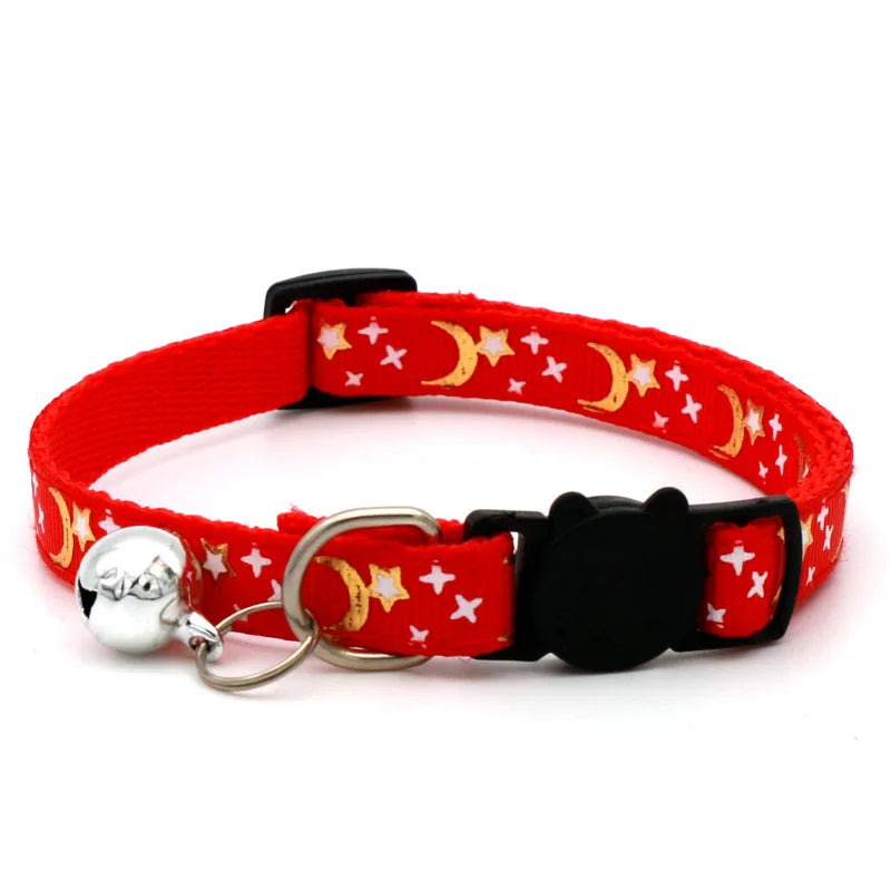 Collar Ajustable con Cascabel para Gatos, Diseño de Seguridad