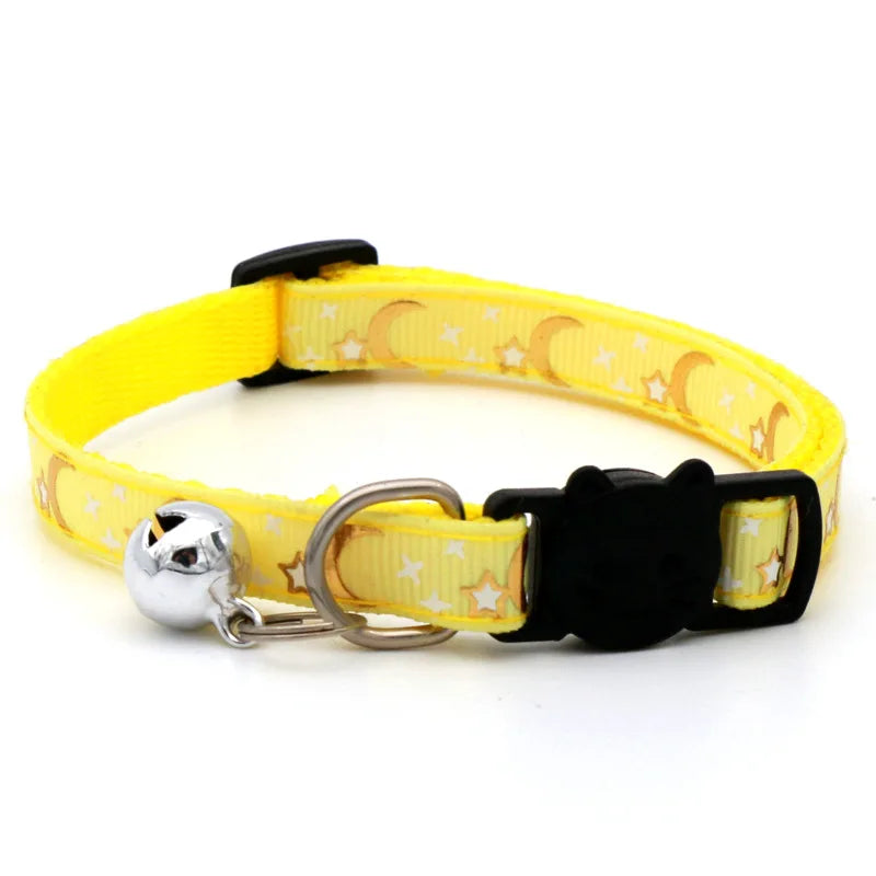 Collar Ajustable con Cascabel para Gatos, Diseño de Seguridad