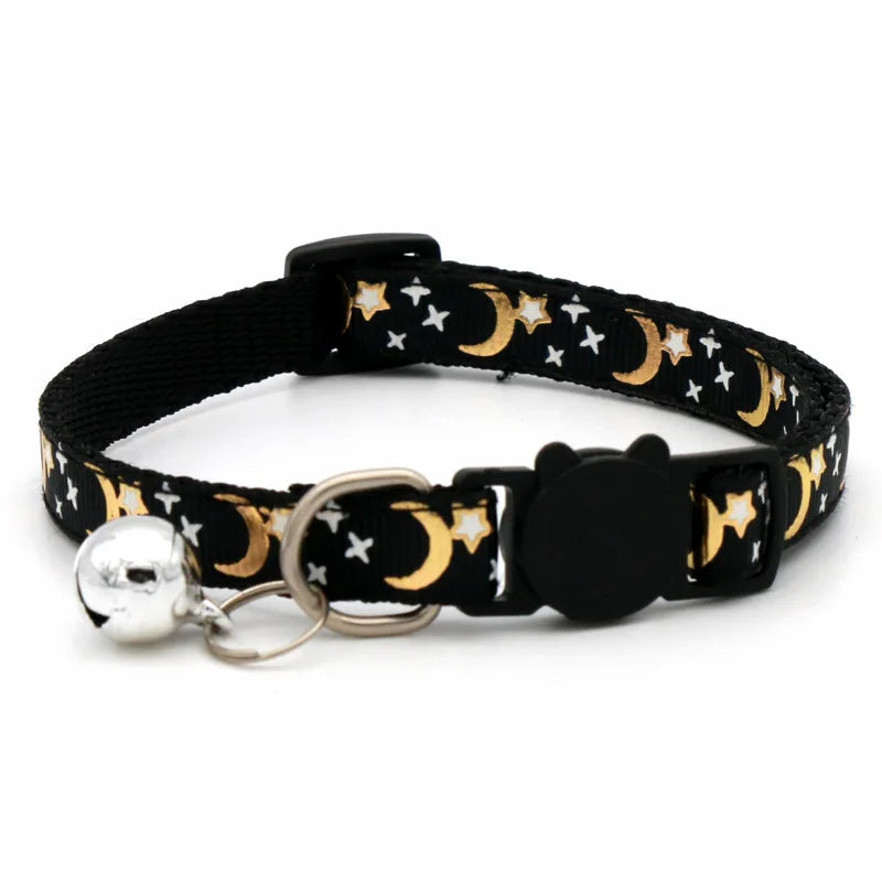 Collar Ajustable con Cascabel para Gatos, Diseño de Seguridad