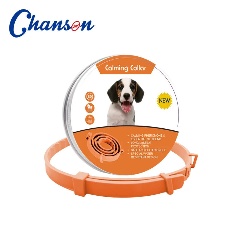 Collar Calmante de Feromonas Antiestrés para Perros y Gatos