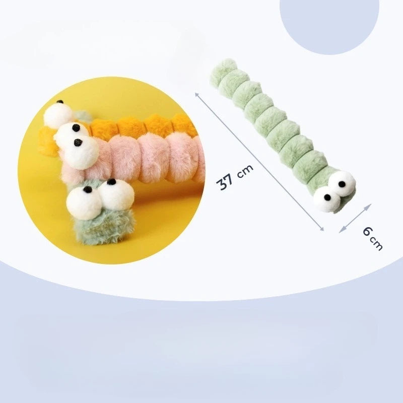 Peluche con Catnip Forma Oruga para Gatos