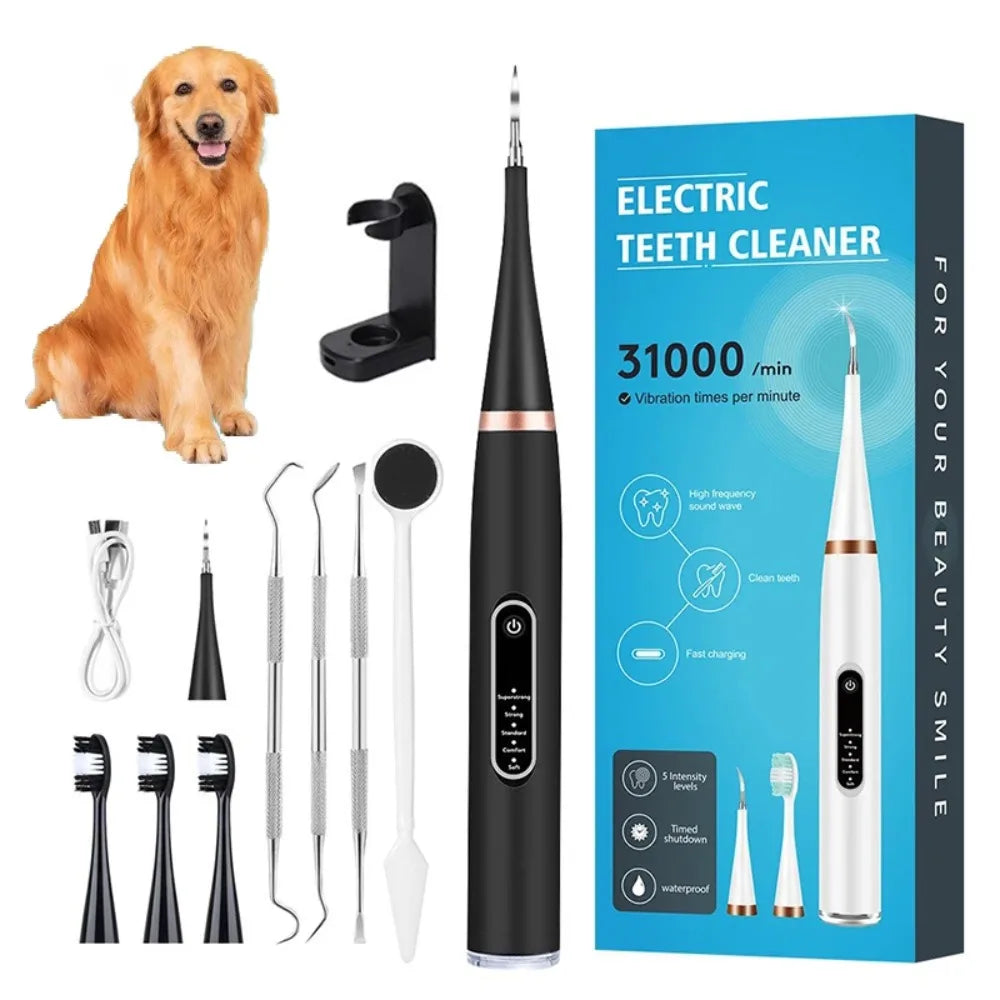 Cepillo de Dientes Ultrasónico Eléctrico para Cachorros y Perros