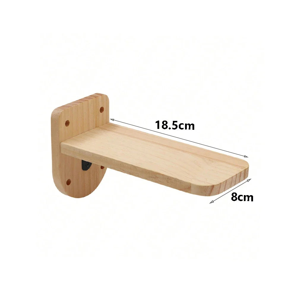 Estantes de Pared Escalables para Gatos con Rampa y Escalera de Cuerda