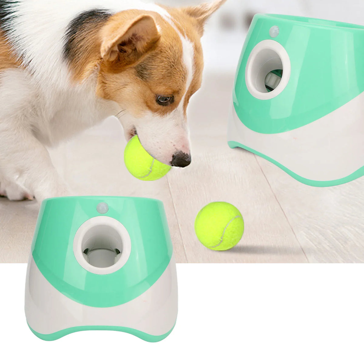 Lanzador Automático de Pelotas Recargable 3 Modos para Perros