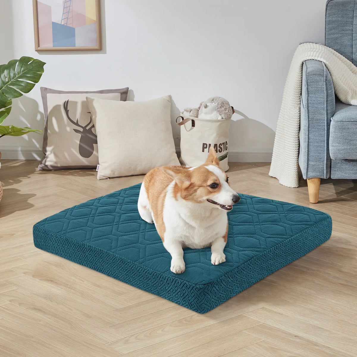 Funda de Repuesto Lavable e Impermeable para Cama de Perro
