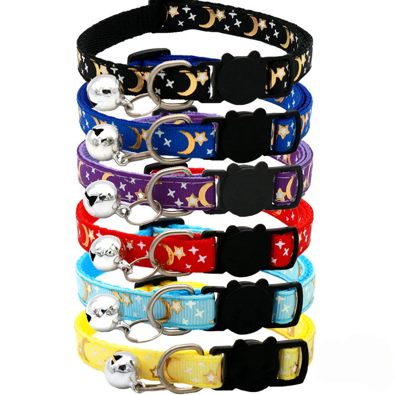 Collar Ajustable con Cascabel para Gatos, Diseño de Seguridad
