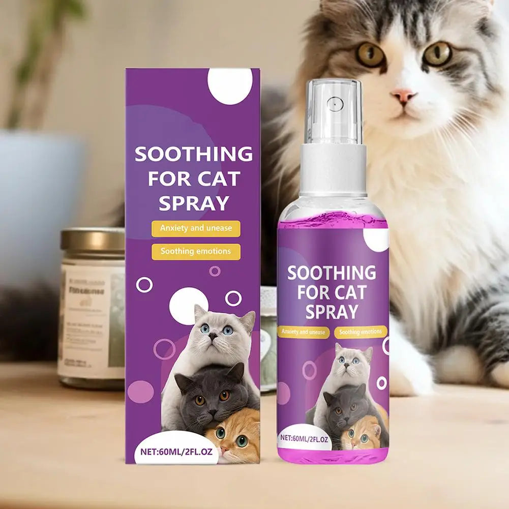 Spray Calmante de Feromonas Anti-Estrés para Gatos