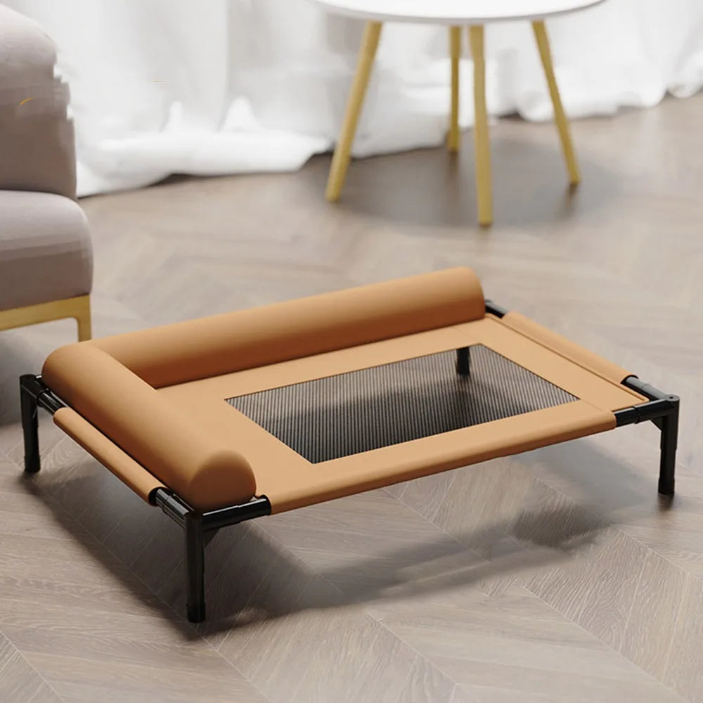 Cama Elevada de Malla Transpirable con Cojín para Perros