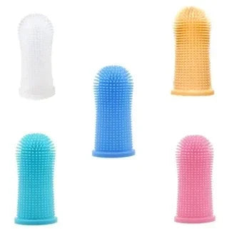 Kit de Cepillos de Dedo de Silicona para Perros y Gatos