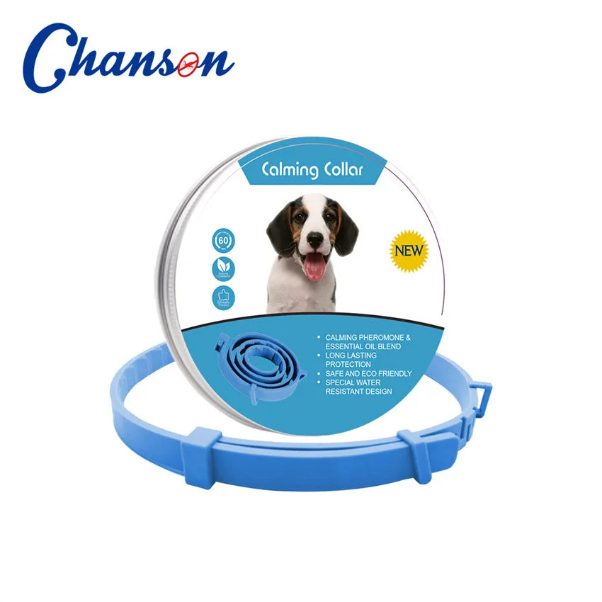Collar Calmante de Feromonas Antiestrés para Perros y Gatos