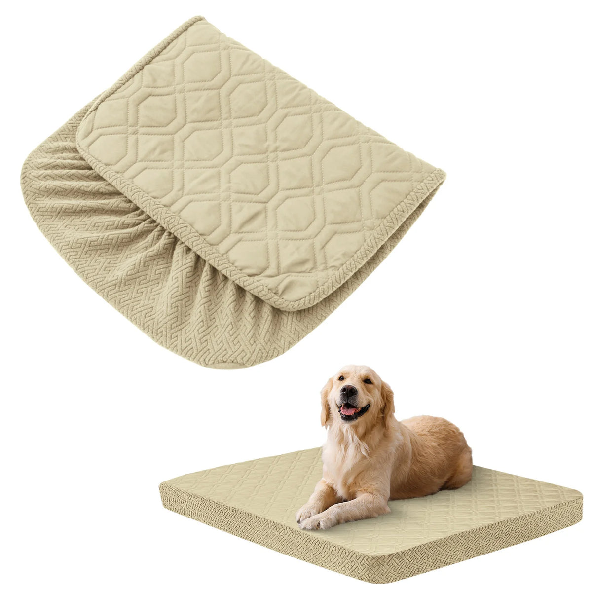Funda de Repuesto Lavable e Impermeable para Cama de Perro