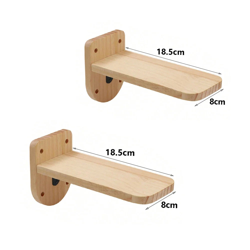 Estantes de Pared Escalables para Gatos con Rampa y Escalera de Cuerda