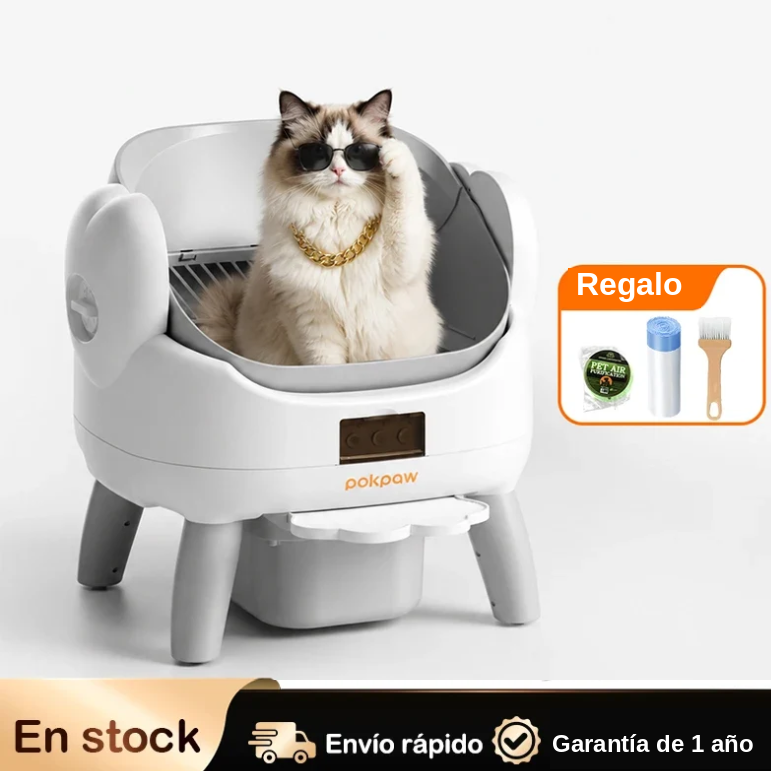 Arenero Automático Inteligente con App 72L para Gatos, Modo Gatito
