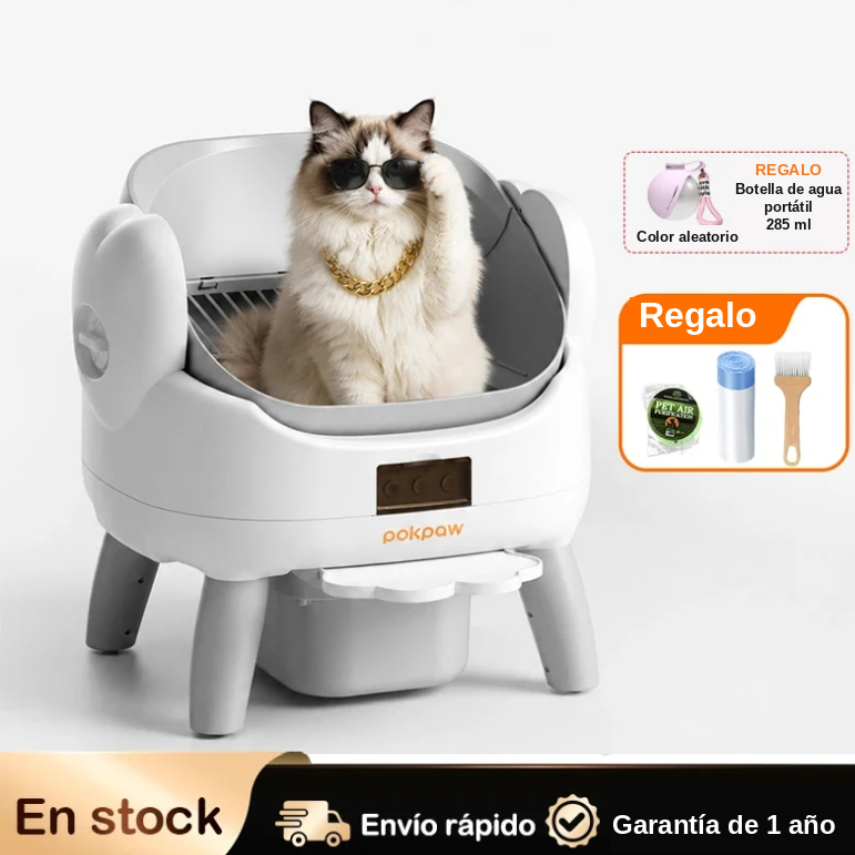 Arenero Automático Inteligente con App 72L para Gatos, Modo Gatito
