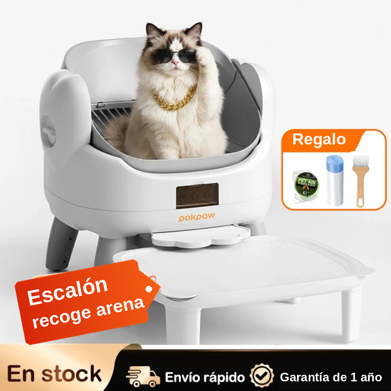 Arenero Automático Inteligente con App 72L para Gatos, Modo Gatito