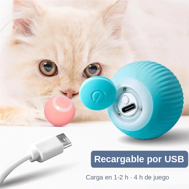 Bola Giratoria Eléctrica Interactiva para Gatos