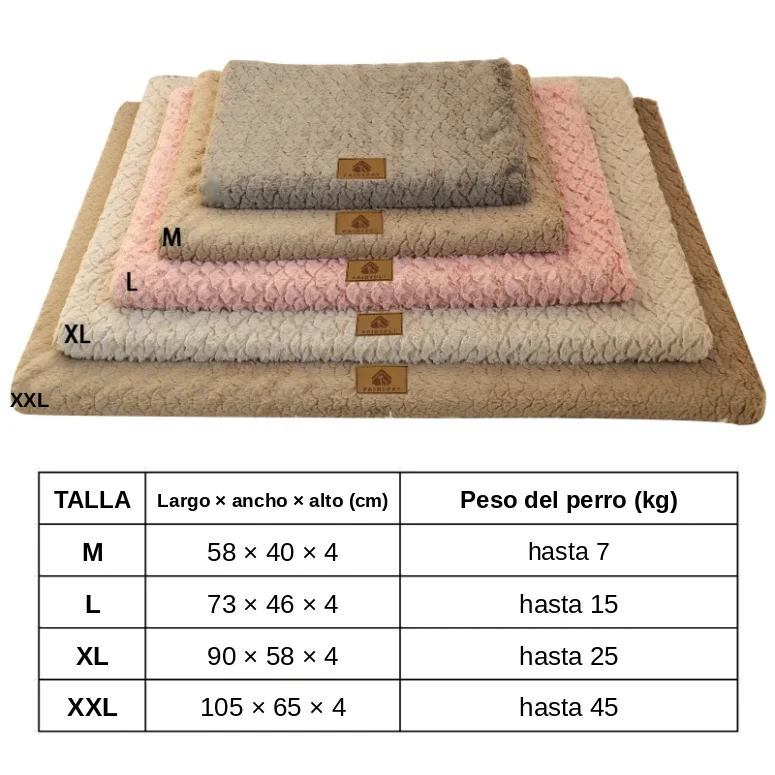 Cama Ortopédica 3D con Funda Desmontable y Lavable para Perros