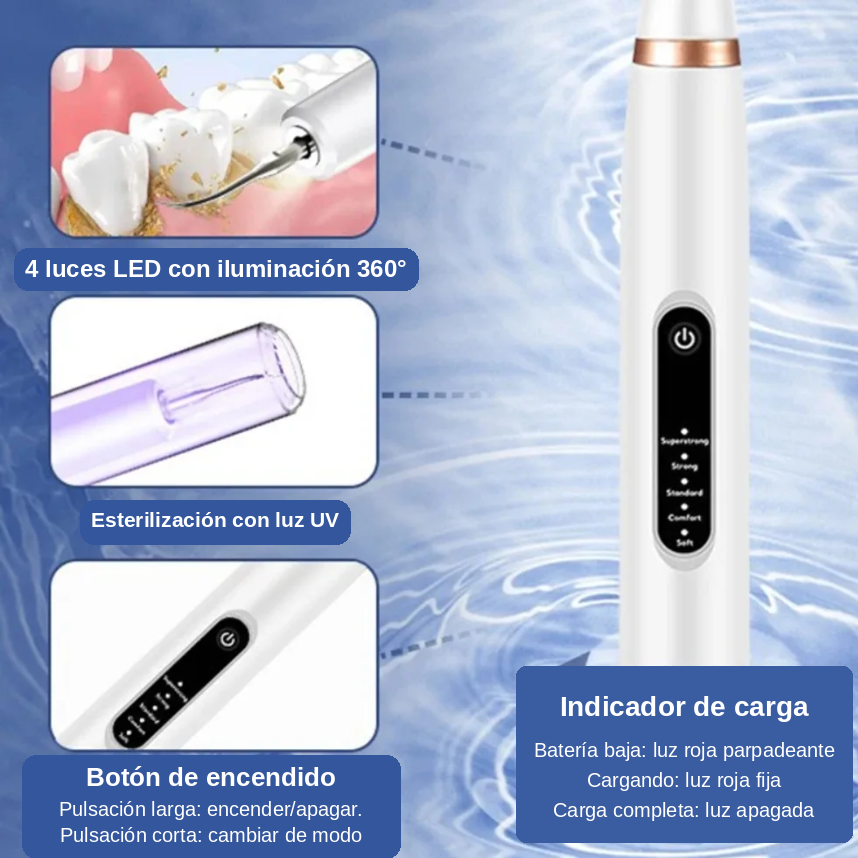 Cepillo de Dientes Ultrasónico Eléctrico para Cachorros y Perros