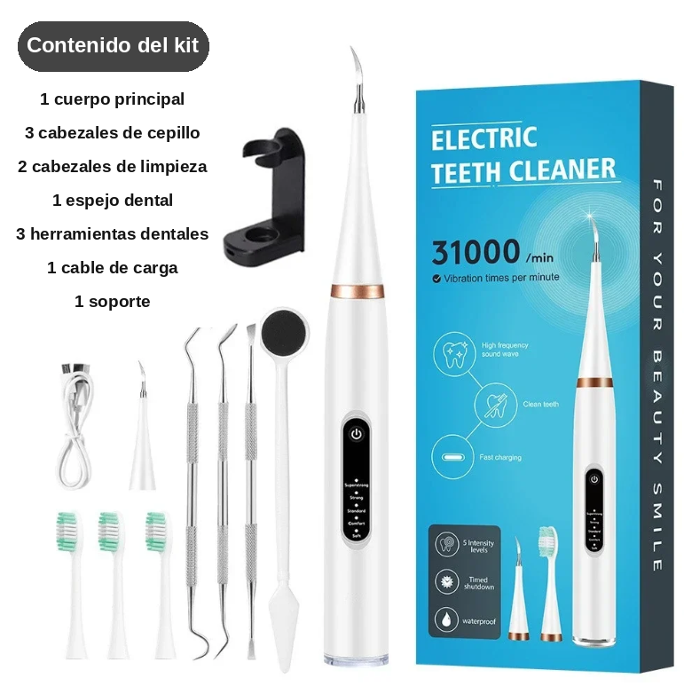 Cepillo de Dientes Ultrasónico Eléctrico para Cachorros y Perros