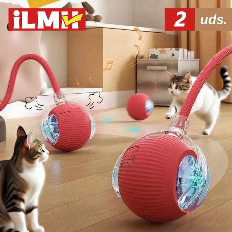 Bola Interactiva con Cola Falsa Recargable para Gatos