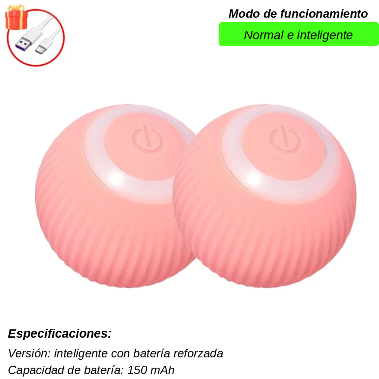 Bola Interactiva con Cola Falsa Recargable para Gatos