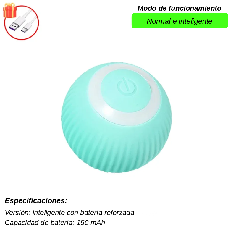 Bola Interactiva con Cola Falsa Recargable para Gatos