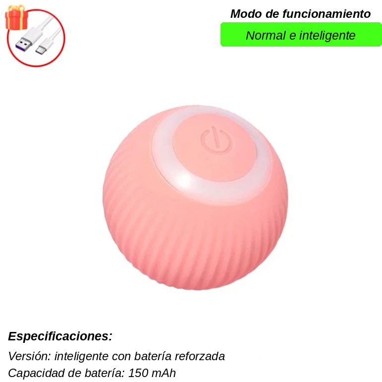 Bola Interactiva con Cola Falsa Recargable para Gatos