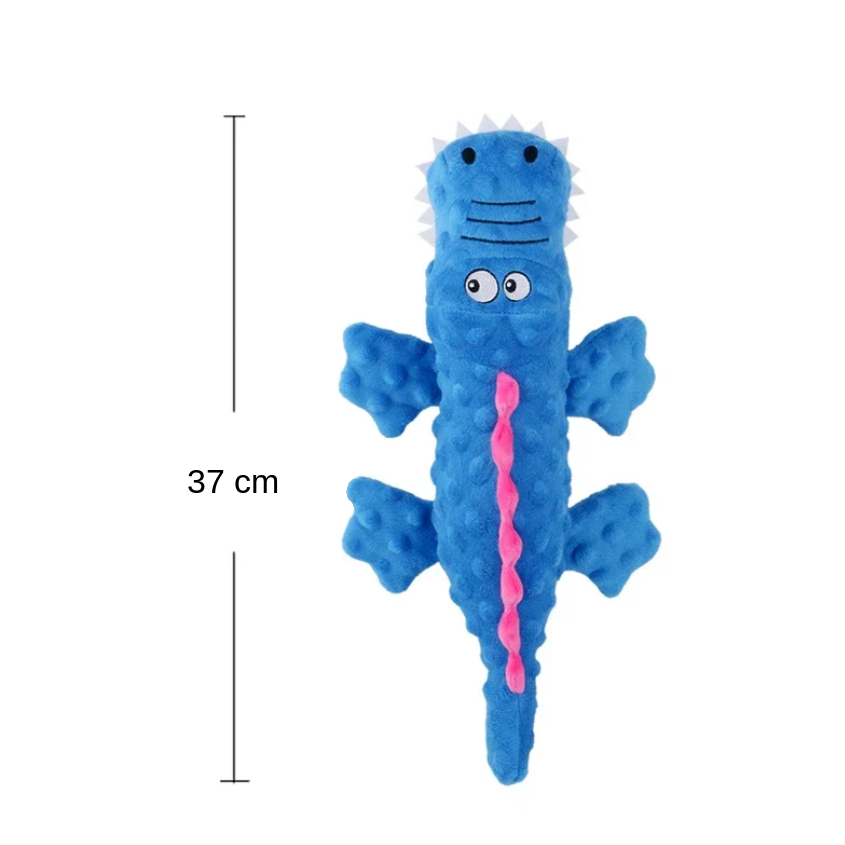 Peluche Cocodrilo con Chirriador Resistente a Mordidas para Perros