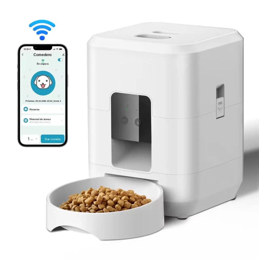 Comedero Automático Programable con Temporizador para Perros y Gatos