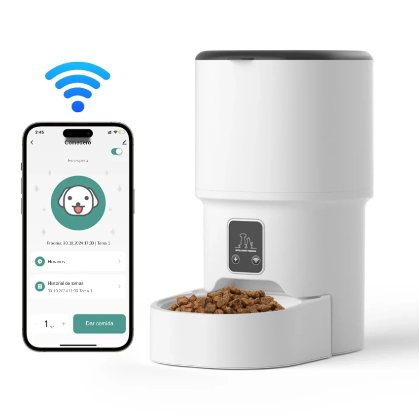 Comedero Automático WiFi para Perros con Control Remoto