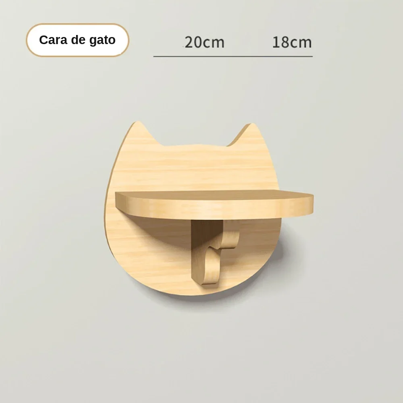 Estantes de Pared Escalables para Gatos con Rampa y Escalera de Cuerda