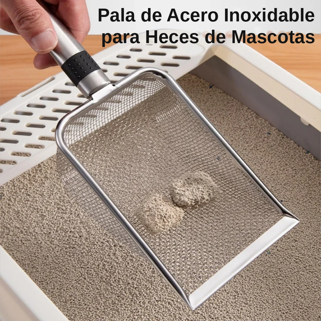 Pala Metálica de Acero Inoxidable para Arenero