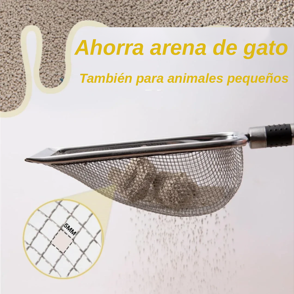 Pala Metálica de Acero Inoxidable para Arenero