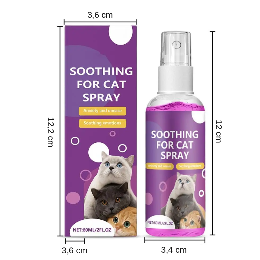 Spray Calmante de Feromonas Anti-Estrés para Gatos