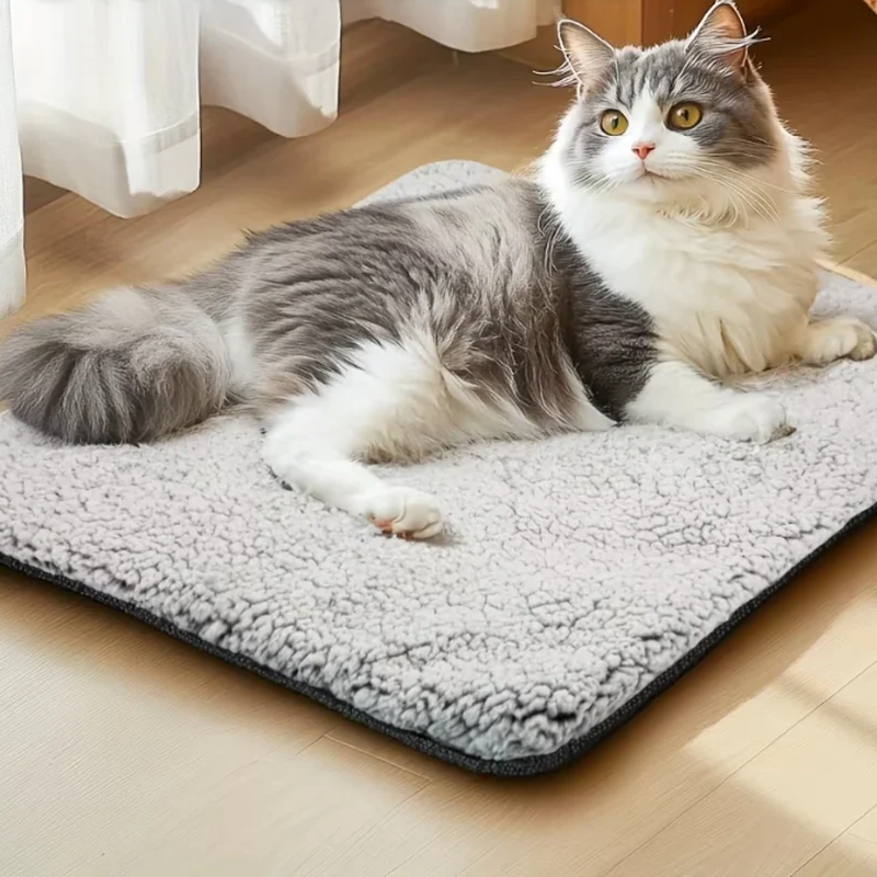 Manta Autocalentable para Perros y Gatos, Reversible y sin Enchufe