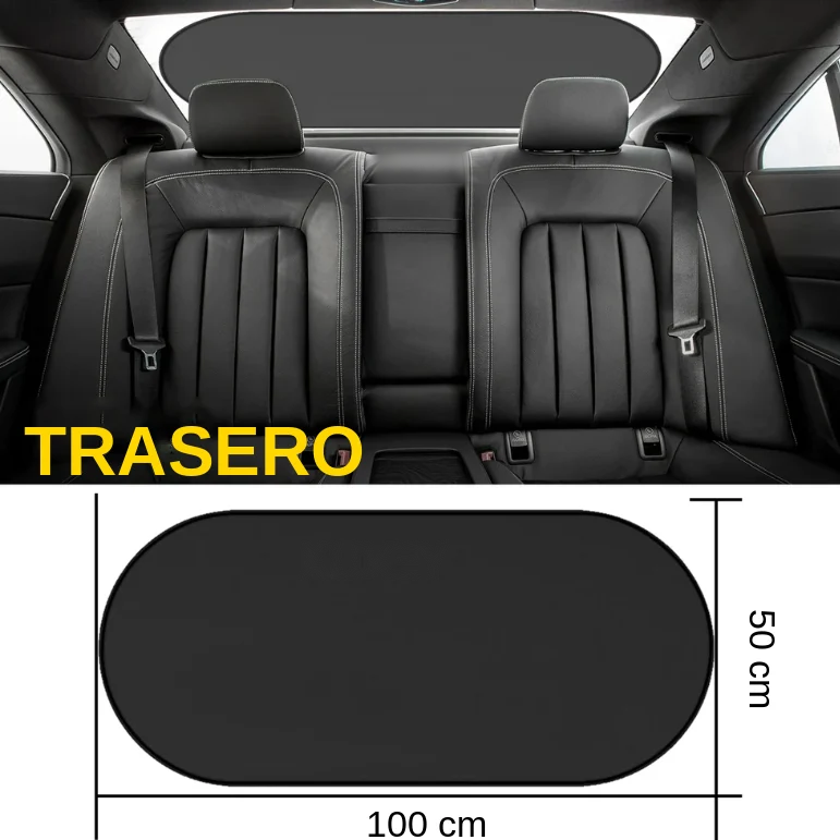 Parasol para Coche con Protección UV para Mascotas (Luna Trasera o Laterales)