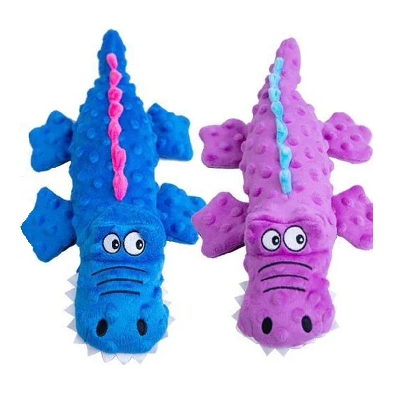 Peluche Cocodrilo con Chirriador Resistente a Mordidas para Perros