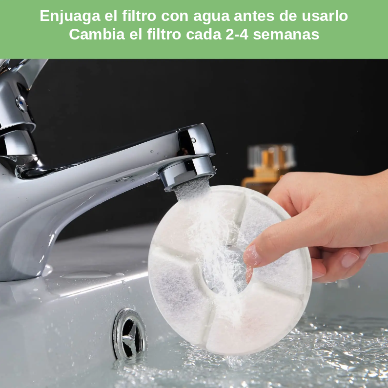 Filtros de Repuesto de Carbón para Fuente de Agua de Gatos y Perros